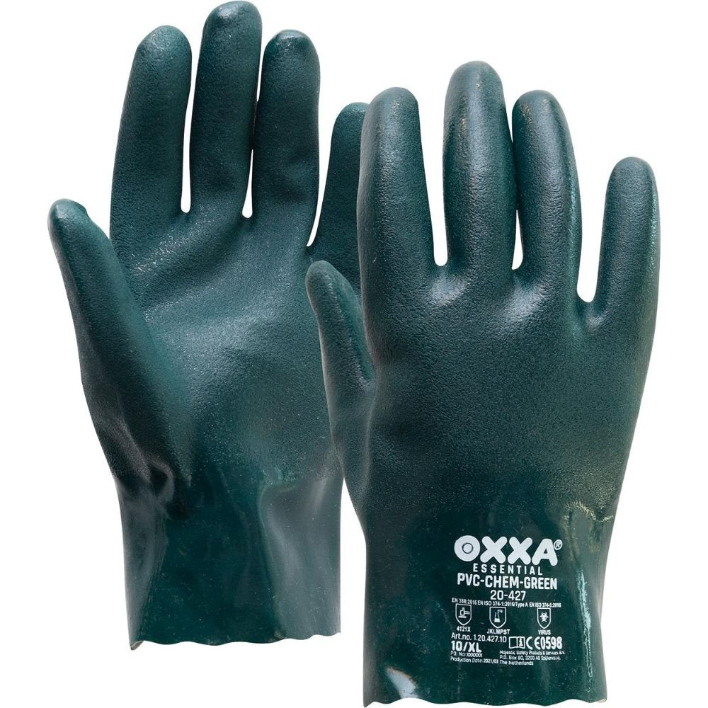 OXXA PVC Chem Green Handschuhe – Unishore Arbeitskleidung – Unishore Workwear