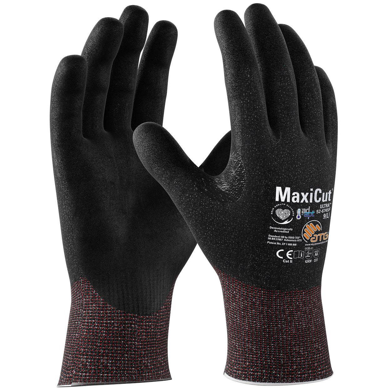 12 Paar ATG MaxiCut Ultra AD-APT 52-6745F handschoen