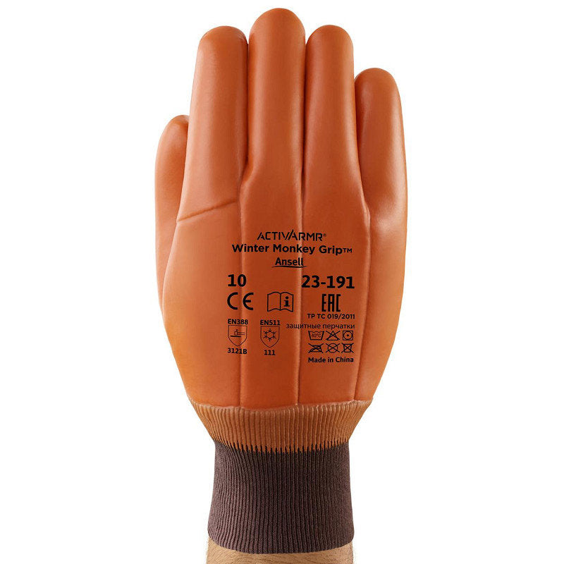 12 Paar Ansell 23-191 Winter Monkey Grip