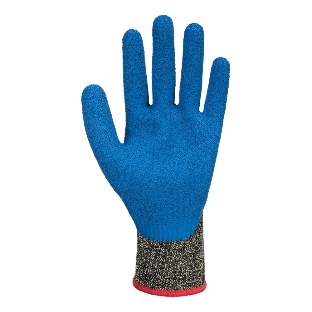 12 Paar Portwest Snijbestendige Aramide/Latex Cut D Handschoen A611