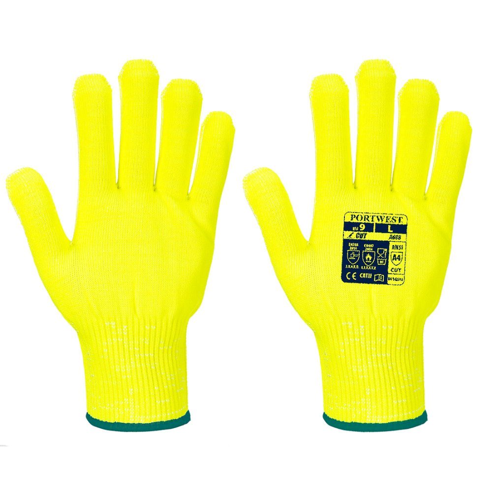 12 Paar Portwest Pro Voering Snijhandschoen Foodsafe Cut 5/D A688