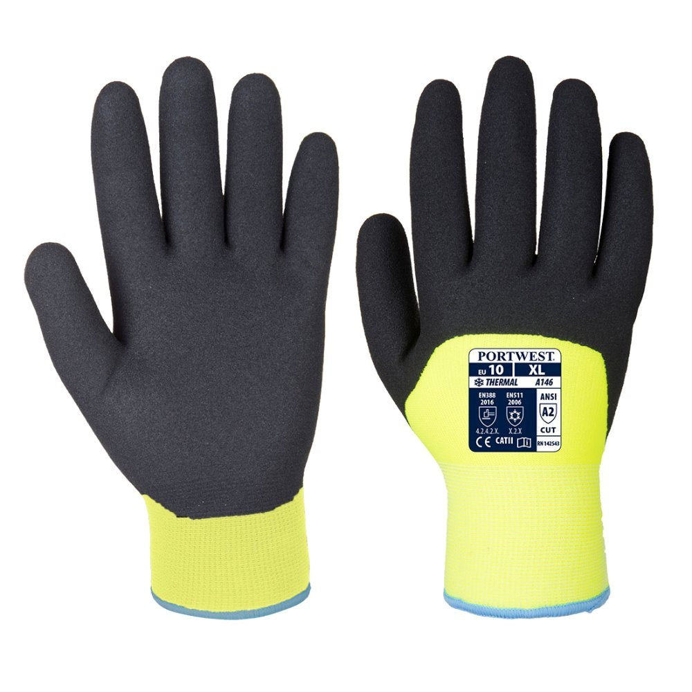 12 Paar Portwest Arctic Winterhandschoen Niltrilfoam A146