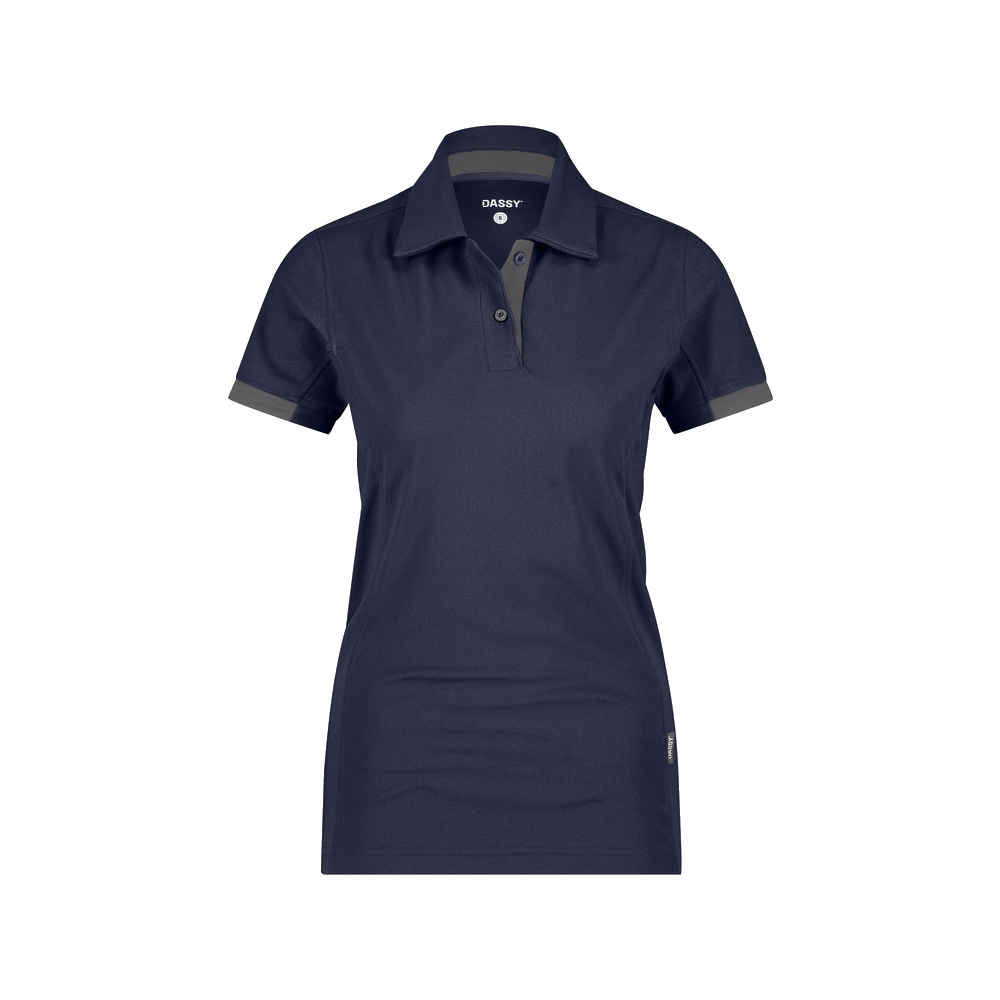 dassy-d-fx-flex-traxion-next-dames-polo-nachtblauw-antraciet