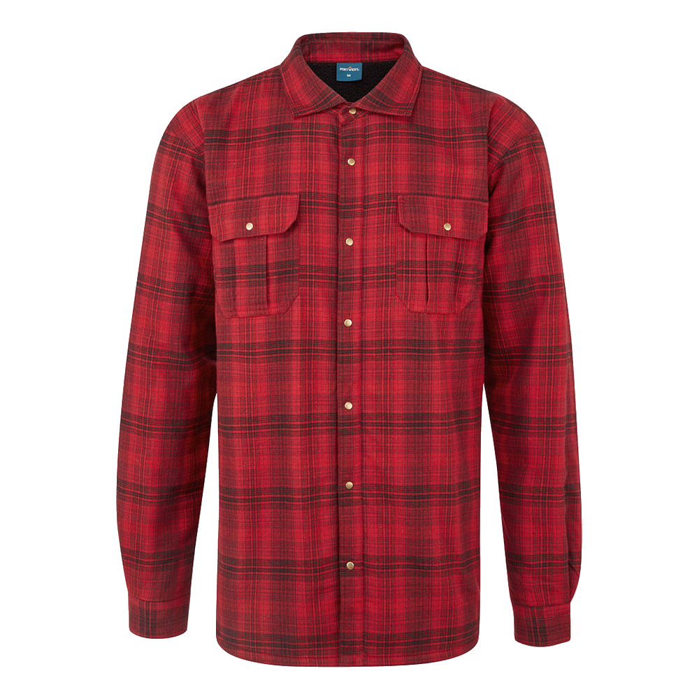 portwest-ka3-sherpa-lined-check-shirt-rood
