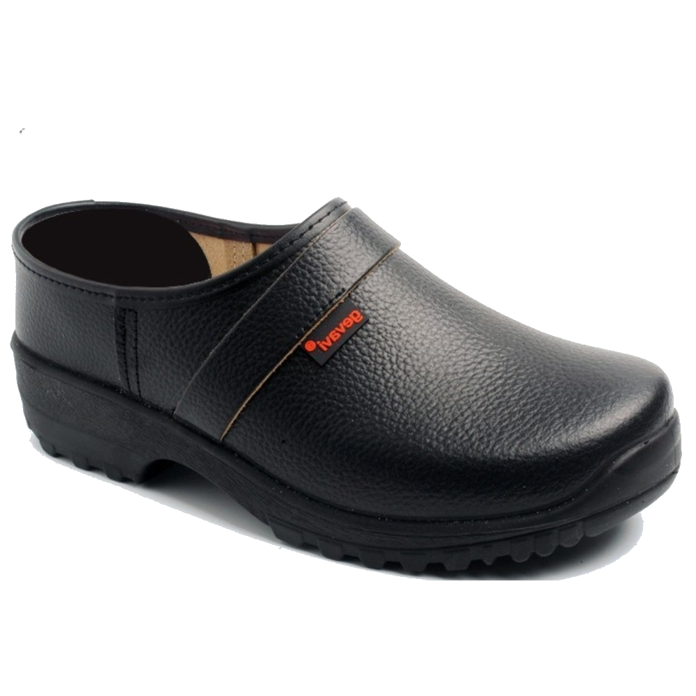 gevavi-schoenklomp-next-lincoln-dh-pu-zool-zwart