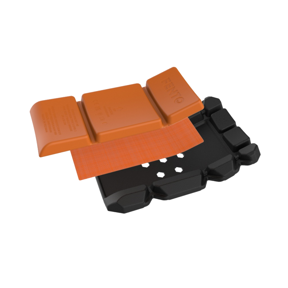 fento-pocket-been-kniebeschermer-m2-034-zwart-oranje