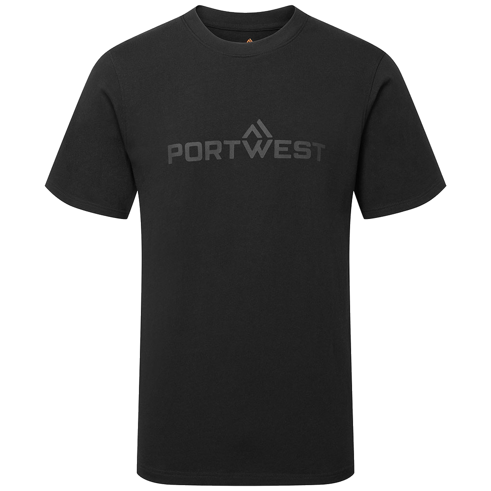 portwest-portwest-cotton-t-shirt-s-s-zwart