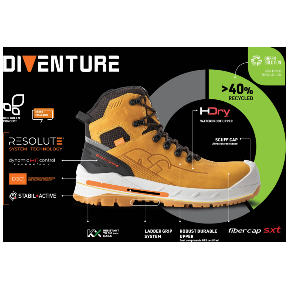 Sixton Peak Marmolada Zip Safety Shoe 70550-00 S3S