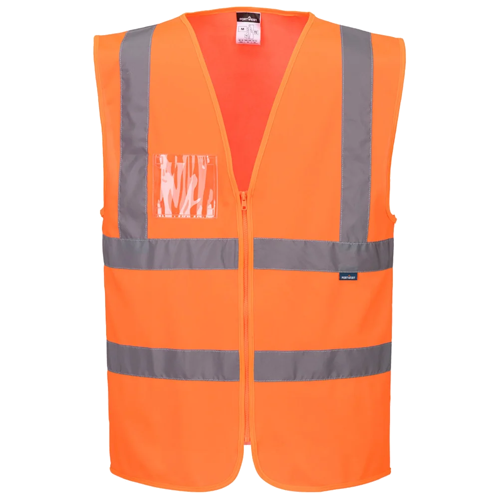 Portwest Hi-Vis Vest with Zipper and ID Pocket KL.2 C371