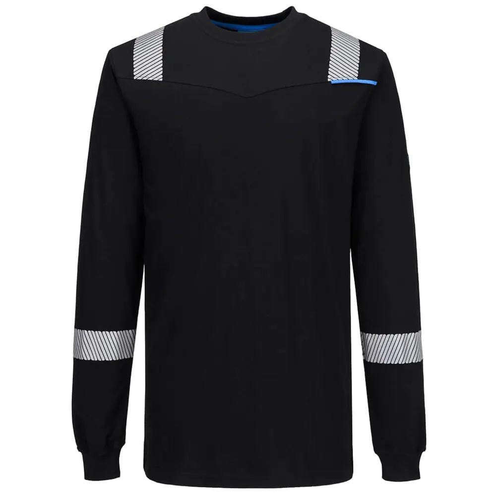 Portwest WX3 Modaflame Knitted Multinorm Long Sleeve T-Shirt FR751