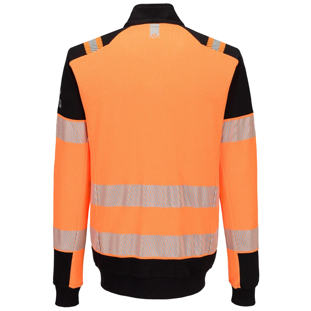 Portwest PW3 Modaflame Knitted Hi-Vis FR Zip Sweatshirt FR756