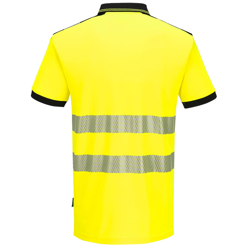 Portwest PW3 Hi-Vis Cotton comfort Polo shirt Short Sleeve KL.2 PW317