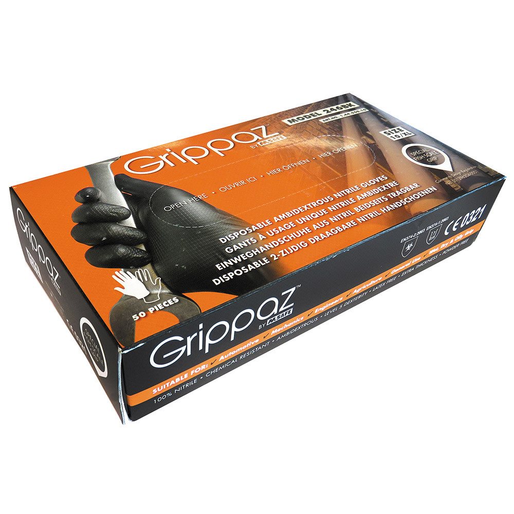grippaz handschuhe 50 Stück OXXA X-Grippaz Pro Nitril 246Bk Spender