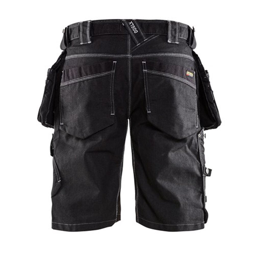 Pantaloni Da Lavoro In Tessuto Stretch 4D Nero/rosso - Blåkläder - Foto 4