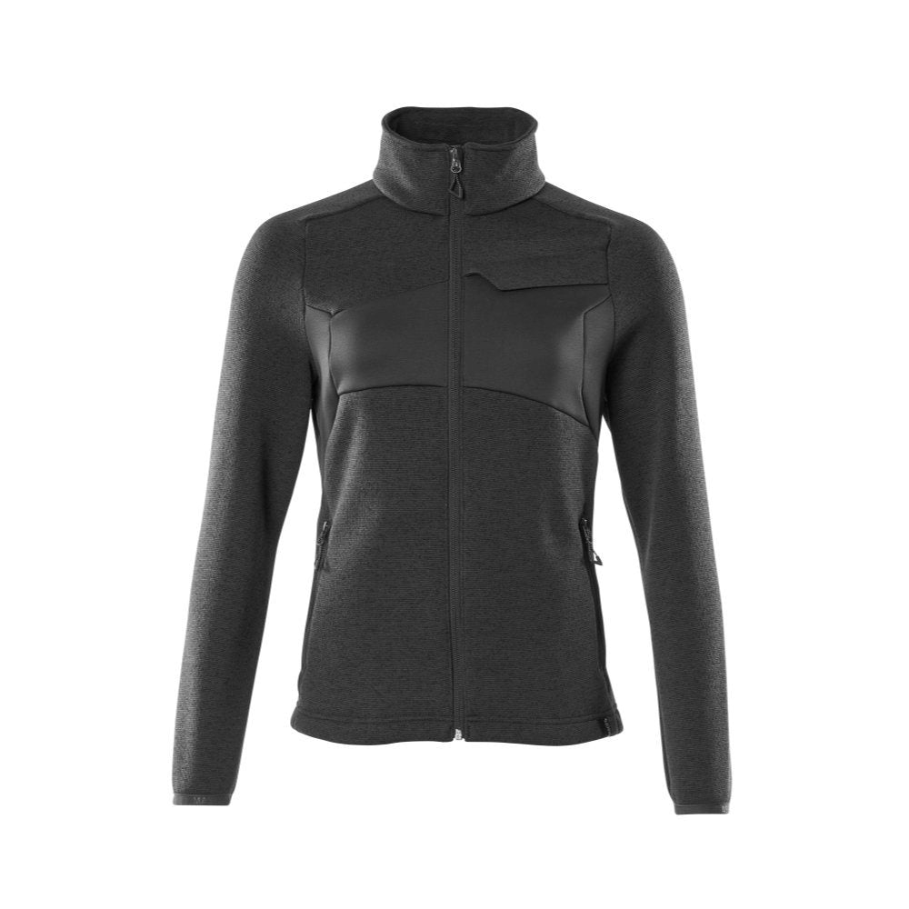 mascot-gebreid-damesvest-zwart
