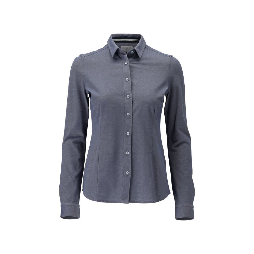 mascot-frontline-damesblouse-modern-fit-blauw-melee