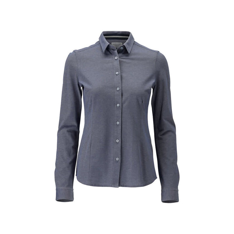 mascot-frontline-damesblouse-modern-fit-blauw-melee