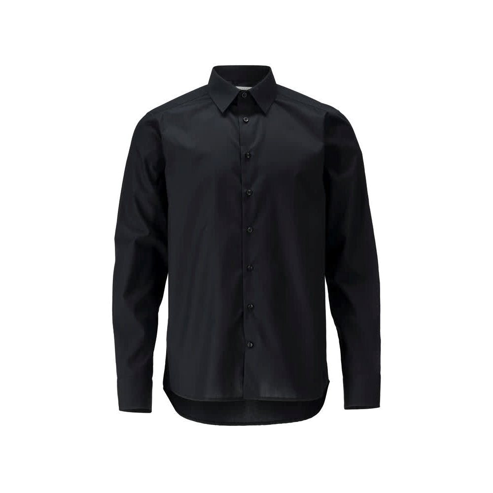 mascot-slimfit-overhemd-popeline-diepzwart