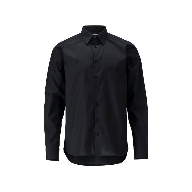 mascot-slimfit-overhemd-popeline-diepzwart