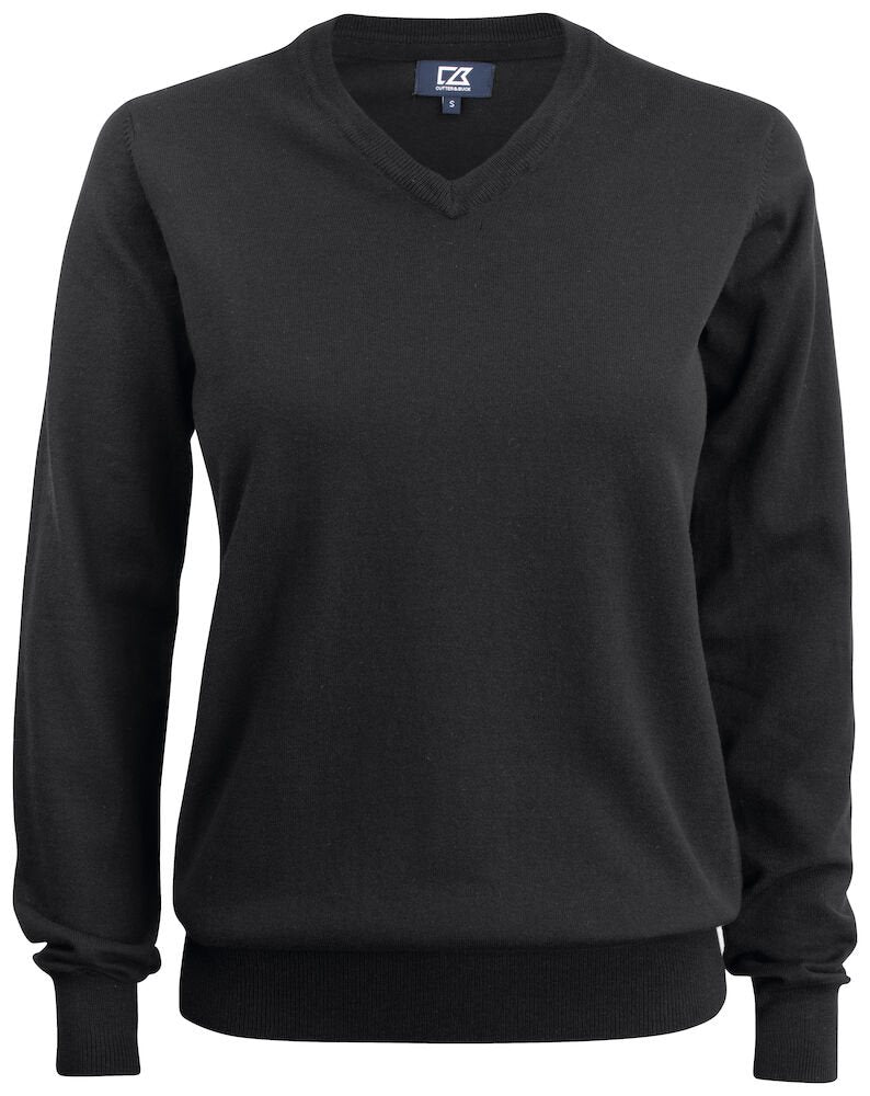 cutter-buck-oakville-v-neck-ladies-black