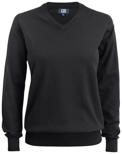 cutter-buck-oakville-v-neck-ladies-black