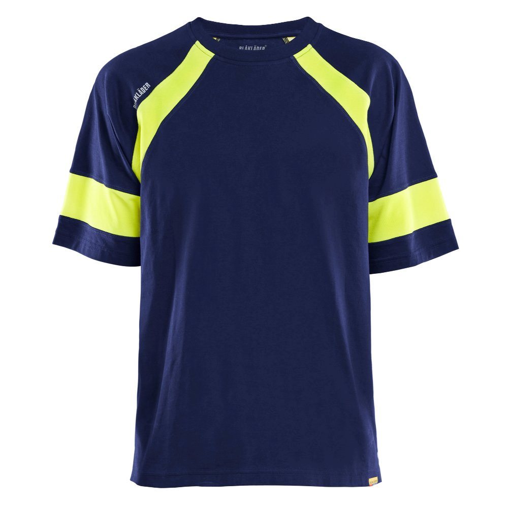 blaklader-t-shirt-visible-navy-geel