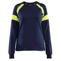 blaklader-dames-t-shirt-l-svisible-navy-geel