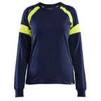 blaklader-dames-t-shirt-l-svisible-navy-geel