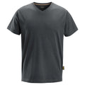 snickers-t-shirt-v-hals-staalgrijs