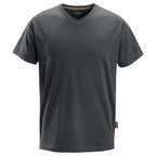 snickers-t-shirt-v-hals-staalgrijs