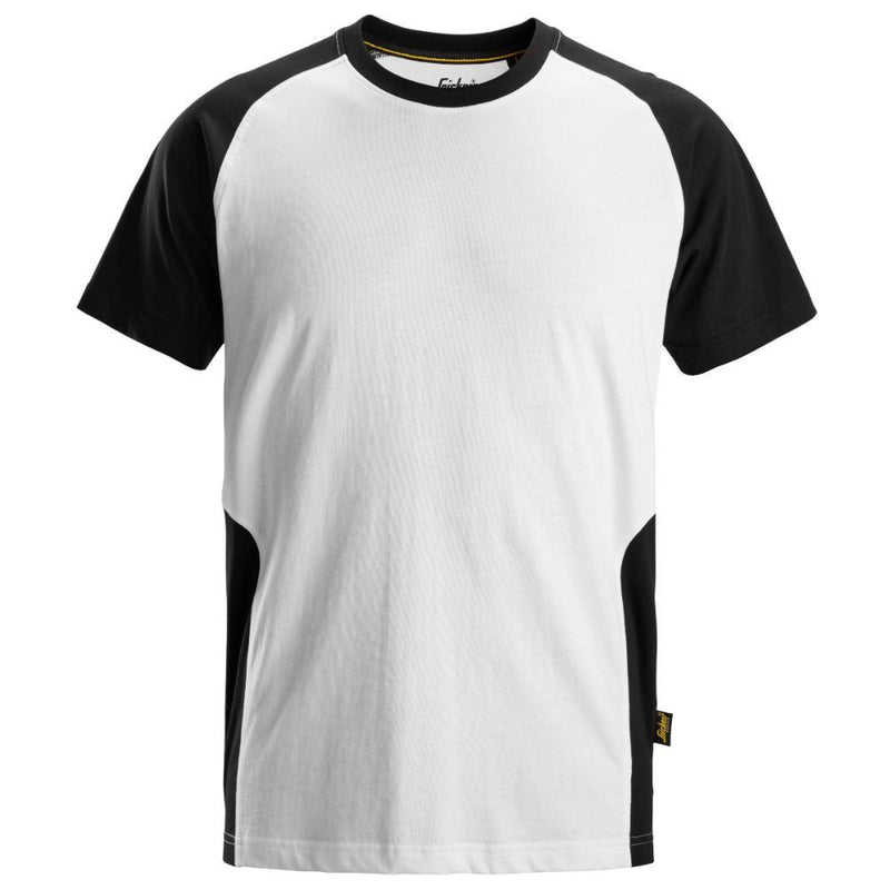 snickers-tweekleurig-t-shirt-wit-zwart