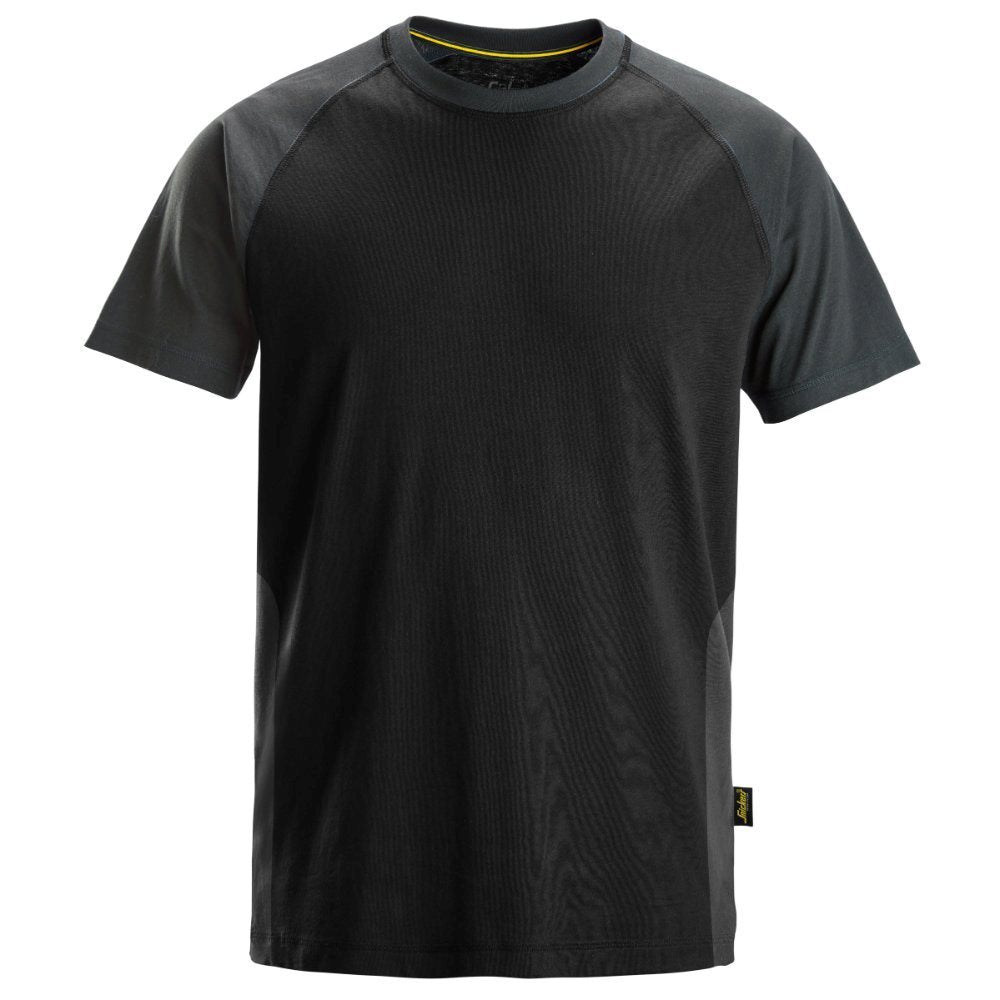 snickers-tweekleurig-t-shirt-zwart