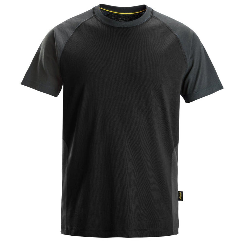 snickers-tweekleurig-t-shirt-zwart