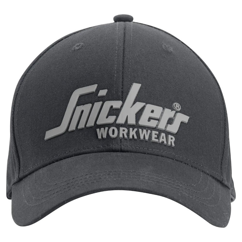snickers-logo-cap-staalgrijs-zwart