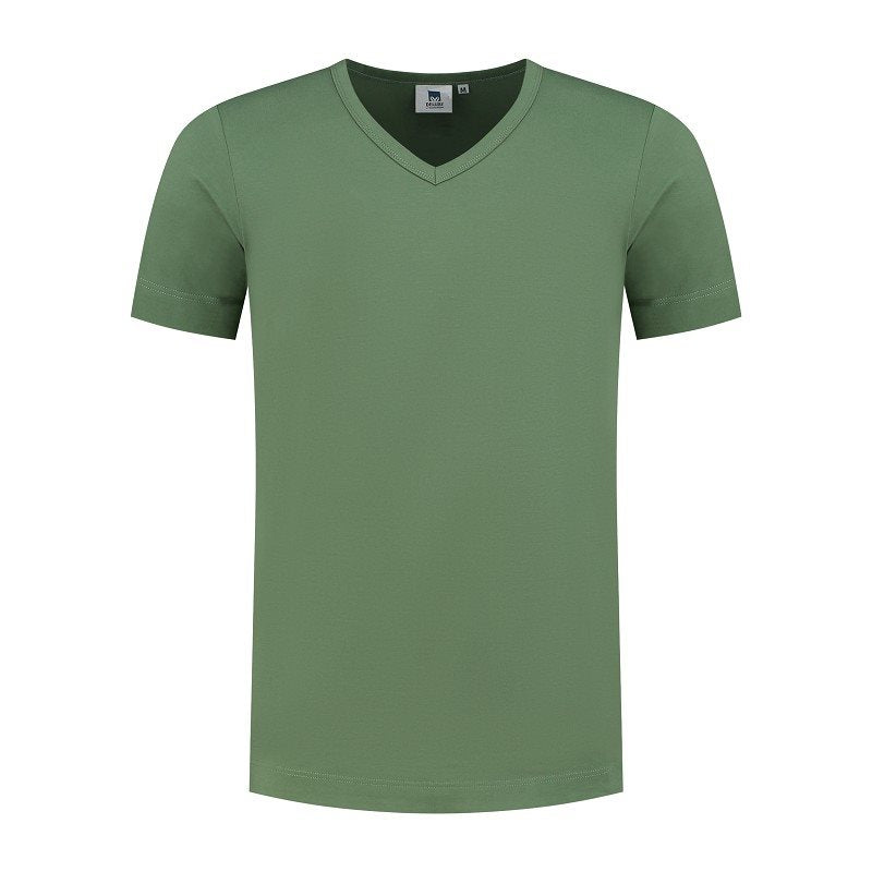 ls-t-shirt-v-hals-korte-mouw-heren-leger
