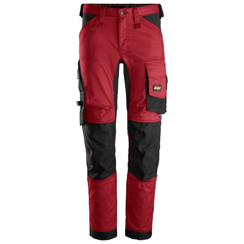 snickers-aw-stretch-werkbroek-rood-zwart