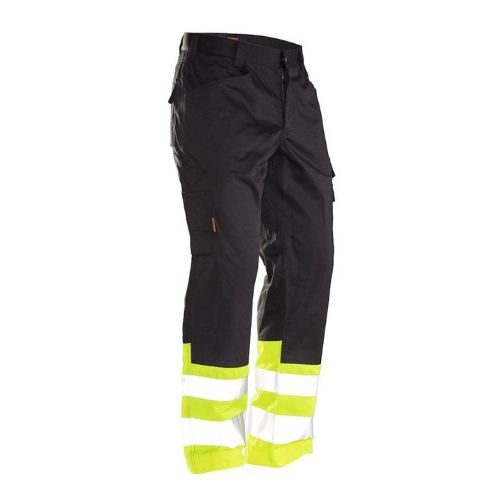 jobman-2314-high-vis-servicebroek-cl1-zwart-geel