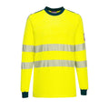 Portwest PW3 Flame Resistant Hi-Vis T-Shirt (Geel/Navy)
