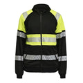 jobman-5225-sweatshirt-full-zip-hi-vis-zwart-geel