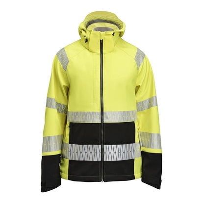 jobman-1376-softshell-jacket-hi-vis-geel-zwart