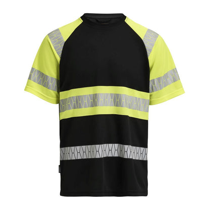 jobman-5226-t-shirt-hi-vis-zwart-geel