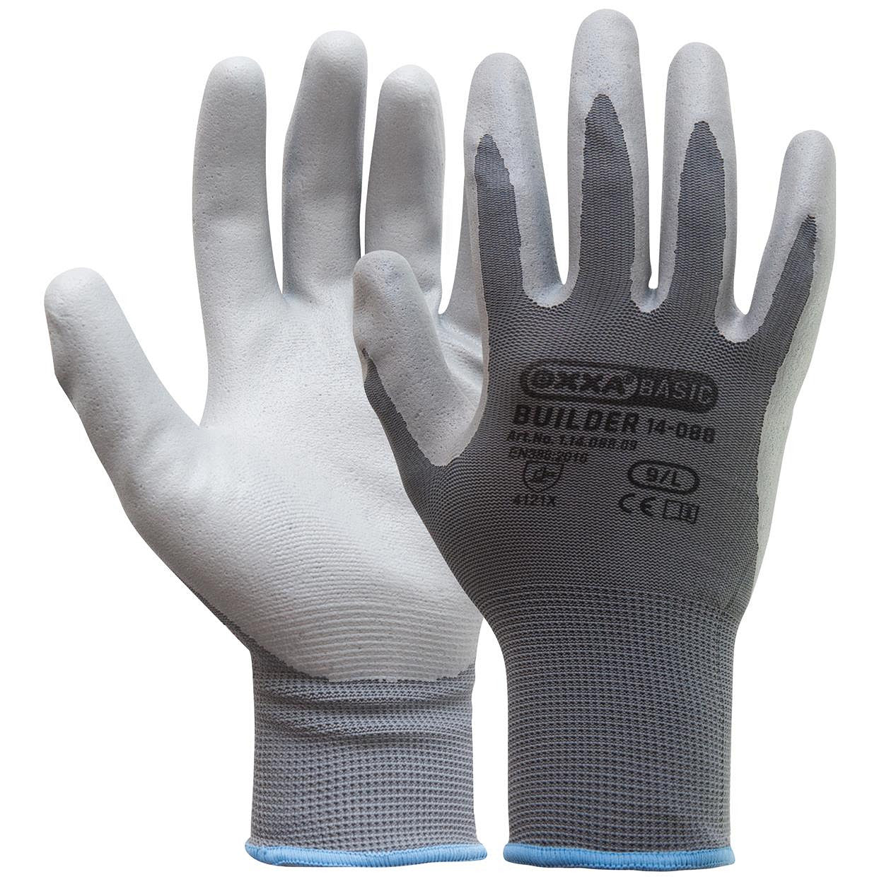 12Pr OXXA Basic Builder 14-088 handschoen (Grijs)