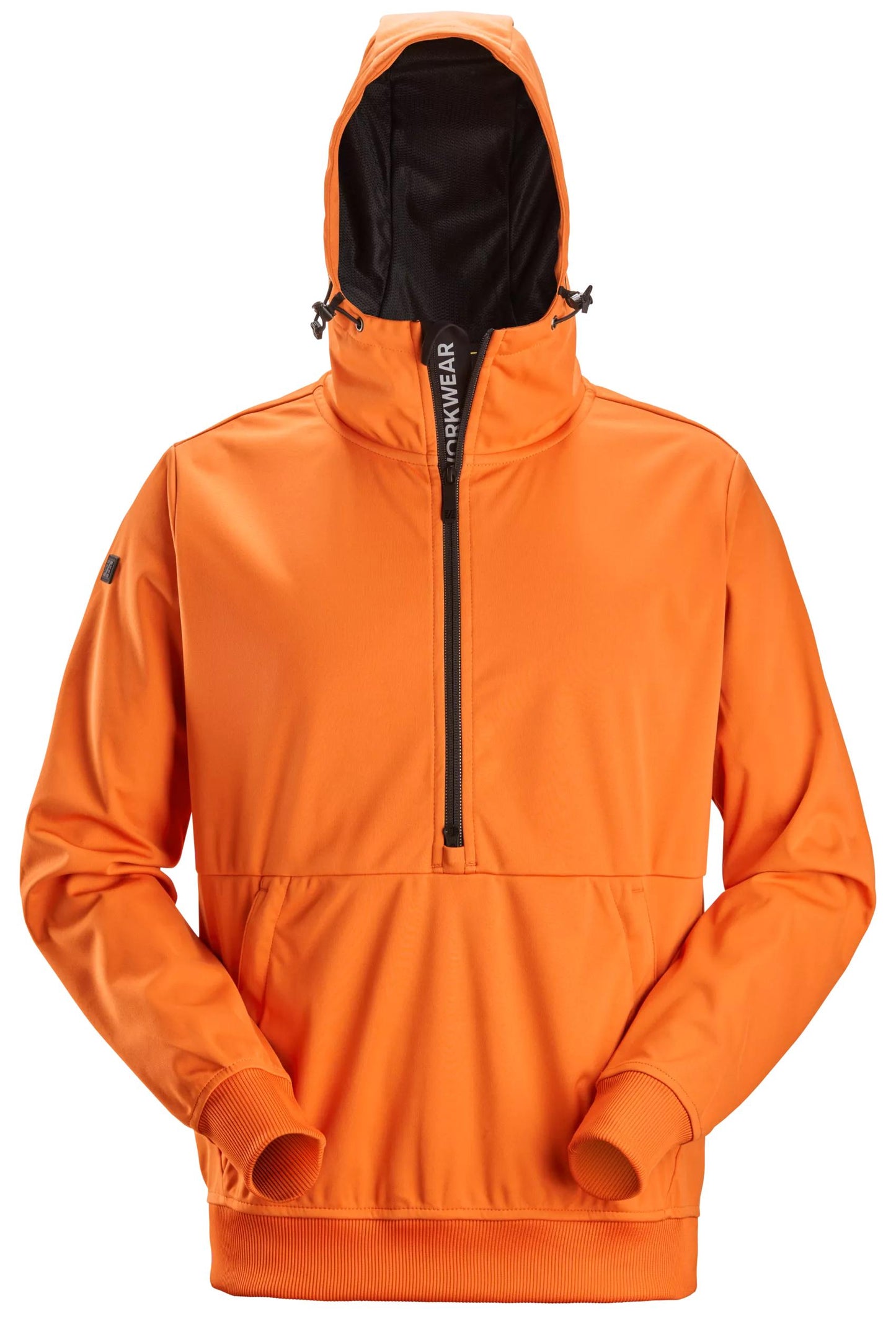 Snickers Flexiwork Windblocker Stretch Hoodie Met Halve Rits (Warm Oranje)