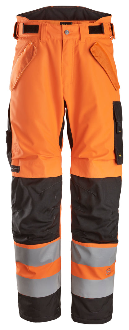 Snickers High-Vis 37.5 2-laags Winter Werkbroek KL2  (Oranje/Zwart)