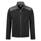 Santino Fleecejack Trento (Zwart/Charcoalgrijs) 1