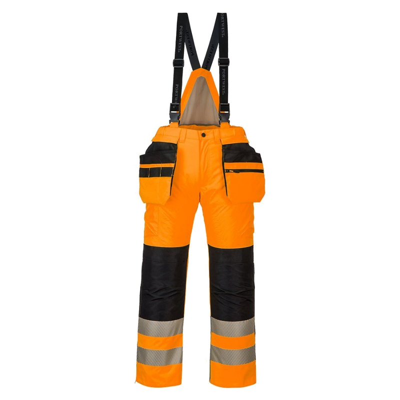 Portwest PW3 Hi-Vis Winter Werkbroek CL.2 (Oranje/Zwart) 1