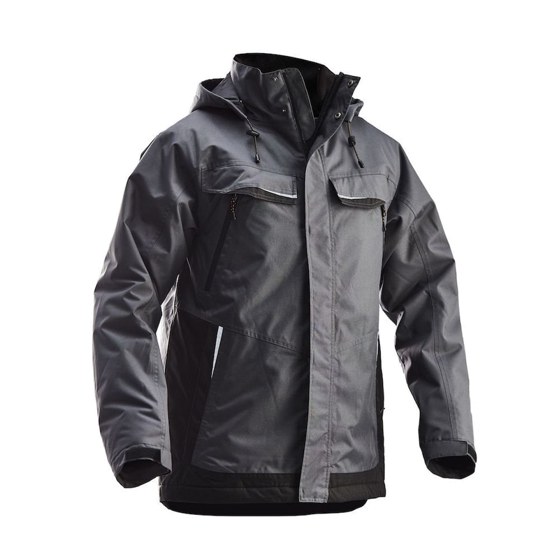 Jobman Practical Winterjas (Donkergrijs/Zwart) 1