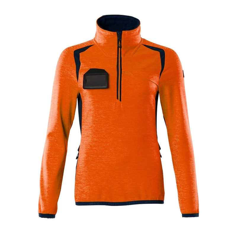 Mascot Accelerate Safe Fleecetrui HZ (Oranje/Dnavy) 1