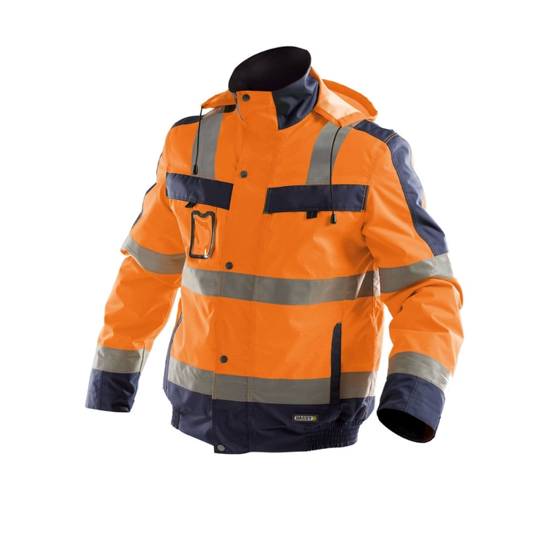 Dassy Lima Hivis winterjas (Oranje/Marineblauw) 1