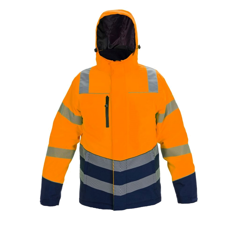 Hydrowear Winterparka Brussel (Oranje-Marine) 1